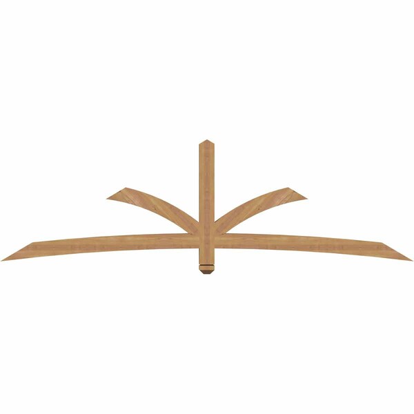 Ekena Millwork Davenport Timber Gable Bracket, Western Red Cedar, 96"W x 28"H x 3 1/2"D x 3 1/2"F, 7/12 Pitch GBW096X28X0404DAV00SWR - main